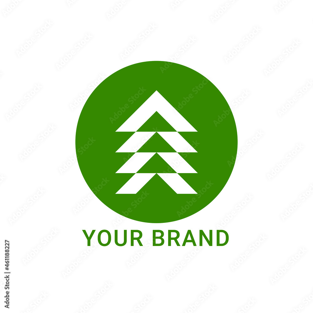 Nature logo design. Green flat wild icons. Nature logo design. Green flat wild icons.