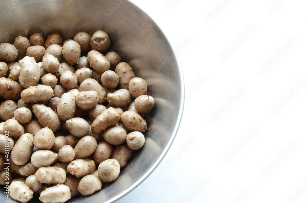 Yam Bulbil as healthy food. The part of the bud that has accumulated nutrients and has become enlarged.