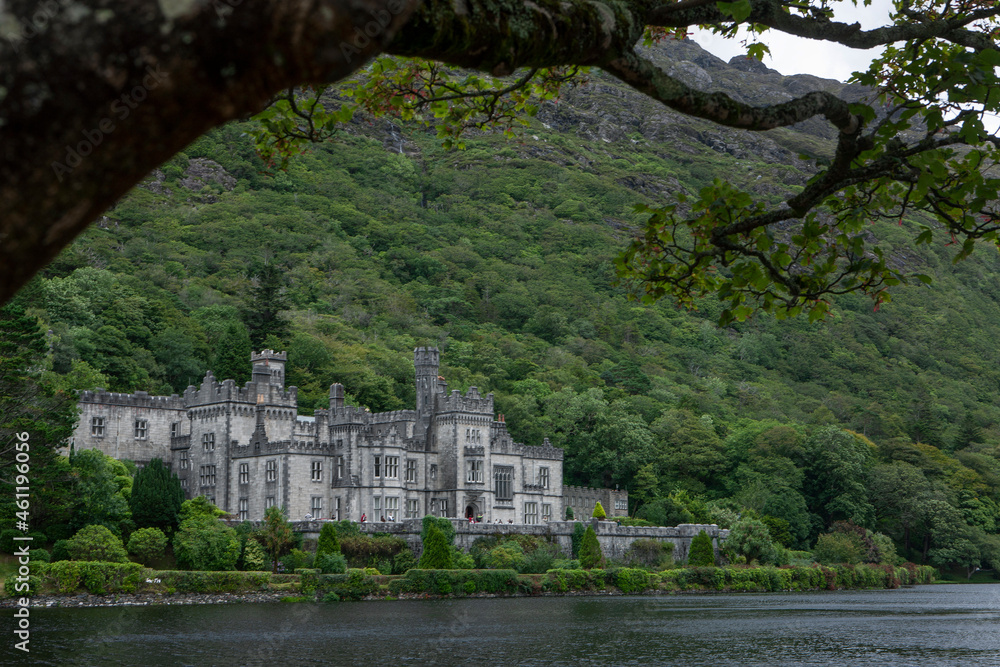 Kylemore abbey. Estate. Castle. Lake. Ireland Connemara Westcoast. Kylemore abbey. Estate. Castle. Lake. Ireland Connemara Westcoast.