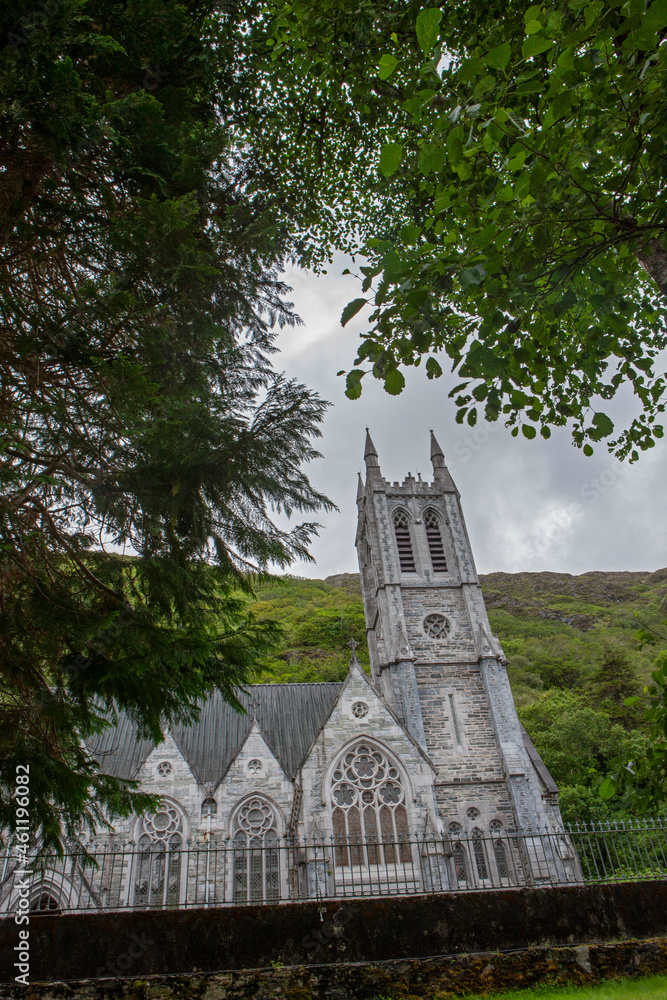 Church at Kylemore abbey. Estate. Castle. Ireland Connemara Westcoast. 