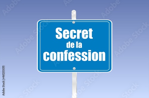 panneau secret de la confession