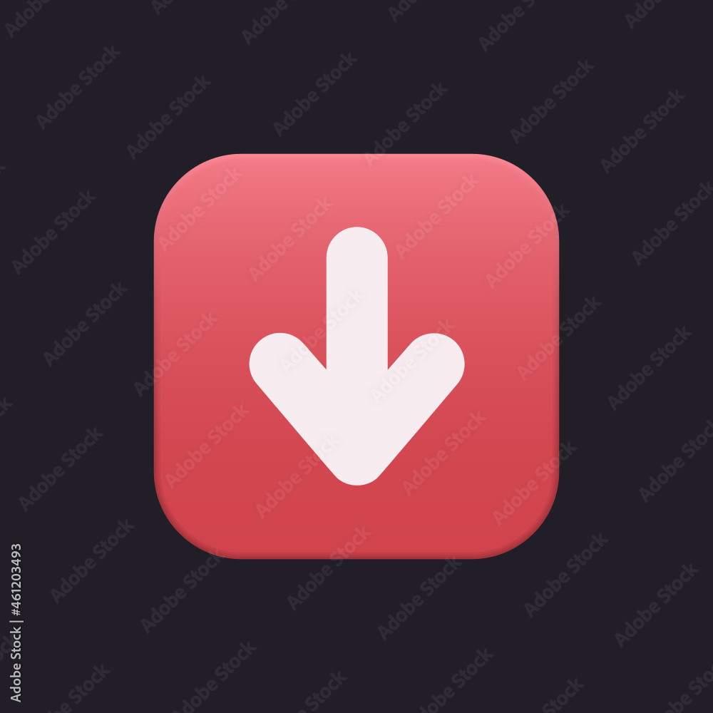 Arrow Downward - Sticker Arrow Downward - Sticker