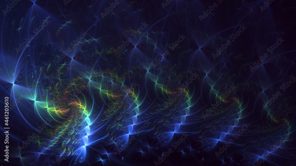 3D rendering abstract multicolor fractal light background 3D rendering abstract multicolor fractal light background