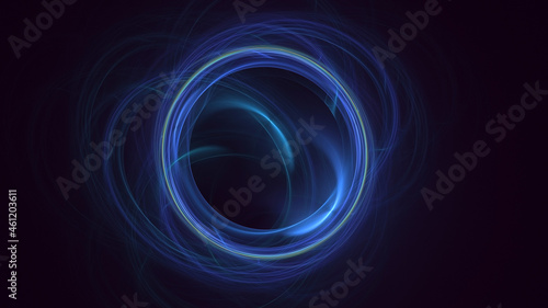3D rendering abstract circle light background