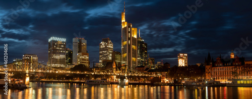 Skyline of Frankfurt am Main, Germany, European Finance Capital