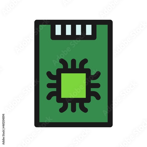 Ssd Line Filled Vector Icon Design