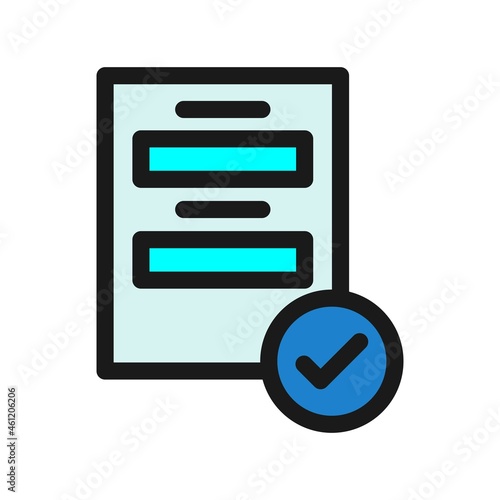 Project Line Filled Vector Icon Design