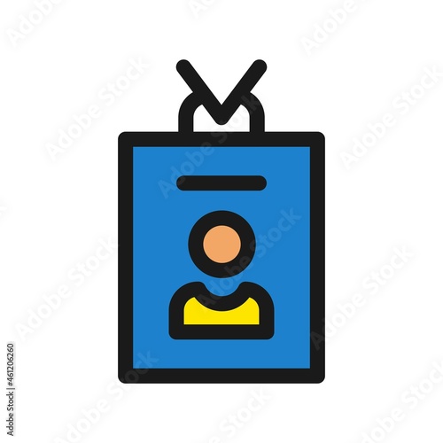 Staff Line Filled Vector Icon Design