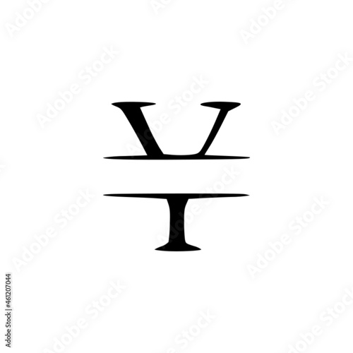 letter y elegant personalized monogram, name initial clip art
