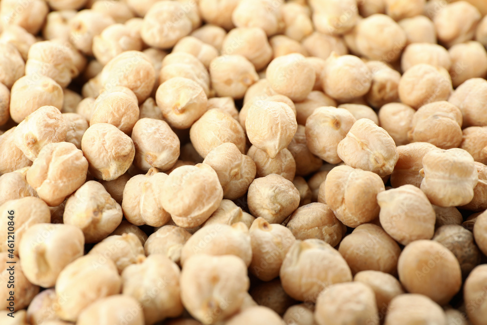 Chickpea dried, all over background, close up Chickpea dried, all over background, close up