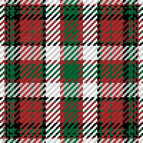 Seamless pattern of scottish tartan plaid. Repeatable background with check fabric texture. Vector backdrop striped textile print.