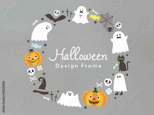 かわいいハロウィンのフレーム