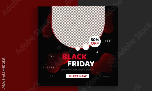 Gradient black Friday Instagram posts collection