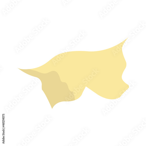red dry tissue illustration with flat design on a white background