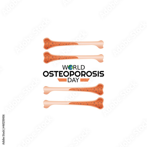 vector graphic of world osteoporosis day good for world osteoporosis day celebration. flat design. flyer design.flat illustration.