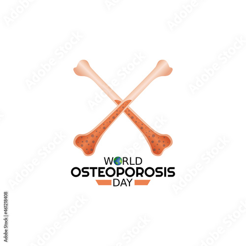 vector graphic of world osteoporosis day good for world osteoporosis day celebration. flat design. flyer design.flat illustration.