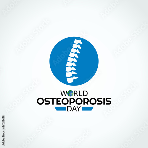 vector graphic of world osteoporosis day good for world osteoporosis day celebration. flat design. flyer design.flat illustration.
