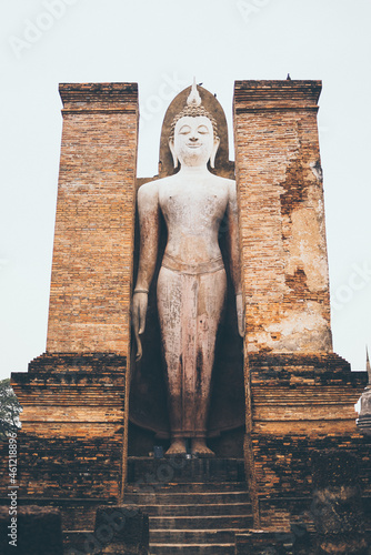 old buddha temple in Sukhot...
