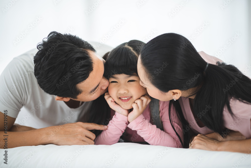 father and mother with children in concept of family relationship together, happy daughter woman with love and happy life at home father and mother with children in concept of family relationship together, happy daughter woman with love and happy life at home