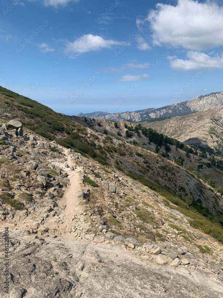 Paysage montagneux GR20 Corse