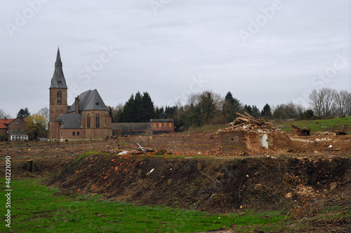 Borschemich, Loats Place, Germany on a gloomy day photo