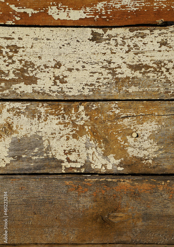 Old boards. Background. The texture of an old board in close-up. Abstract pattern. Background. Old paint.