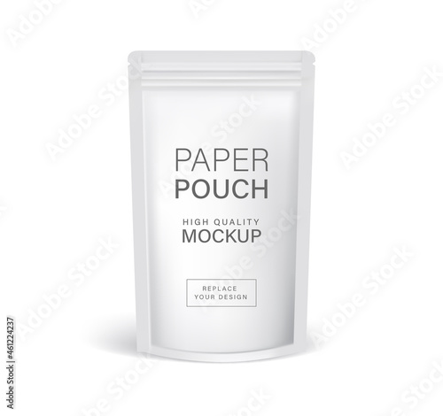Paper pouch zipper bag packaging mockups