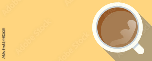 world coffee day.
illustration of a coffee cup with shadow.vector design eps 10.