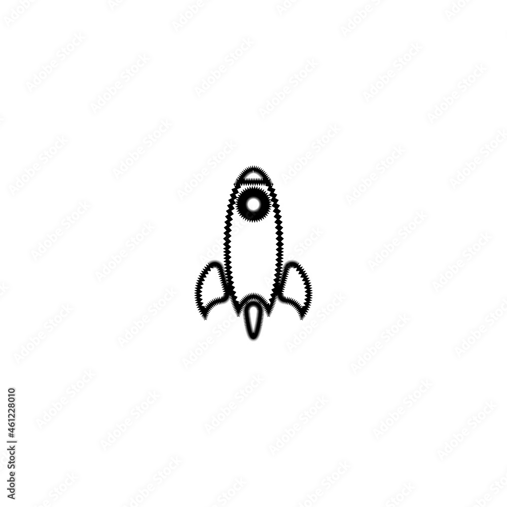 Rocket line icon. Simple style fast speed poster background symbol. Logo design element. T-shirt printing. Vector for sticker. Rocket line icon. Simple style fast speed poster background symbol. Logo design element. T-shirt printing. Vector for sticker.