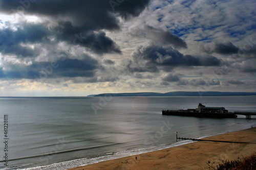 Fototapeta Naklejka Na Ścianę i Meble -  Bournemouth Pier And Beach Dorset England UK