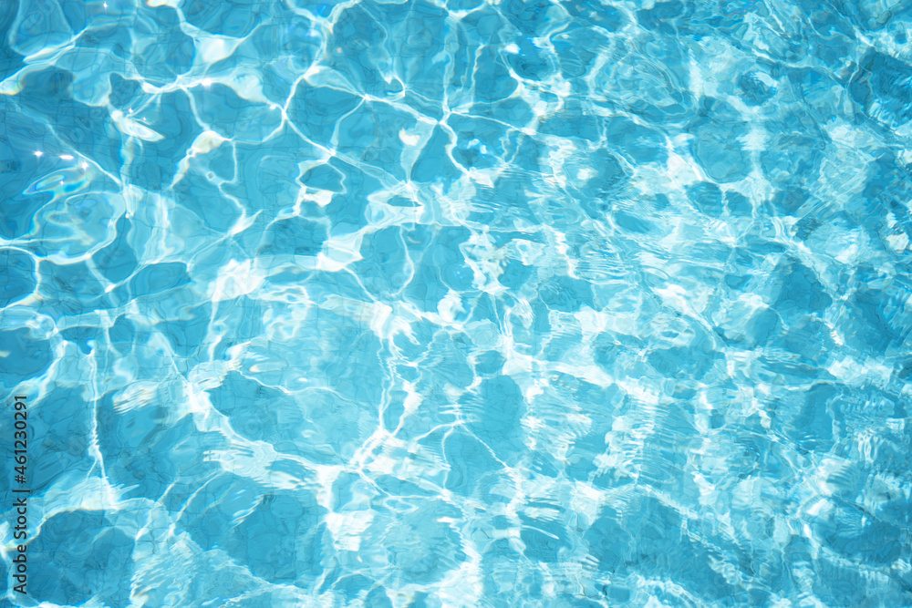 water surface in the pool.