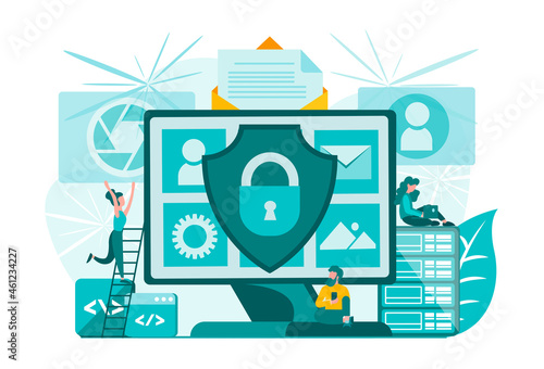 Information security in social networks and Internet applications.