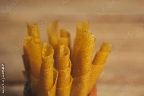 pastille fruit as a substitute for sweets. proper nutrition. diet. tea snack. photo