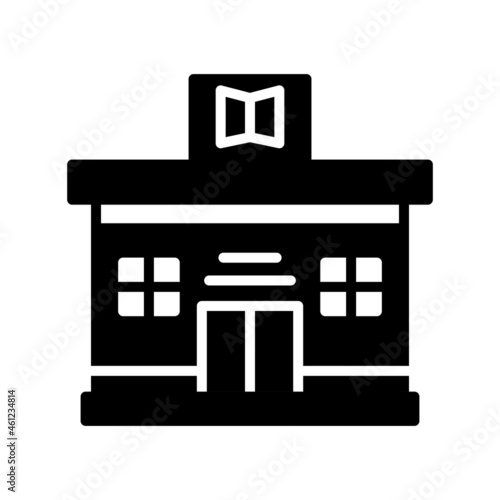 Bookshop Glyph Vector Icon Design
