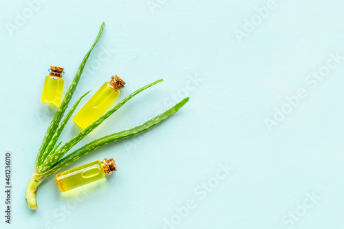 Aloe vera essential oil for herbal medical skin care