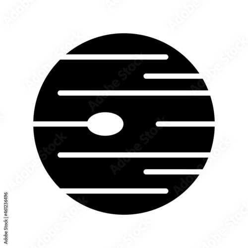 Neptune Glyph Vector Icon Design