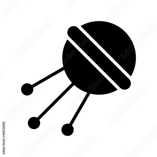 Sputnik Glyph Vector Icon Design