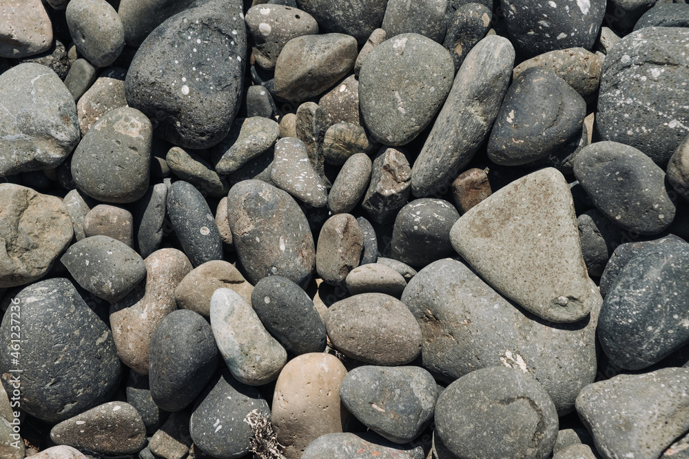 Background from small stones of gray color, top view. Background from small stones of gray color, top view.