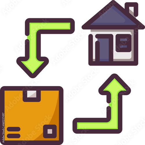 delivery line icon