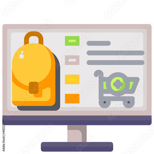 online shop flat icon