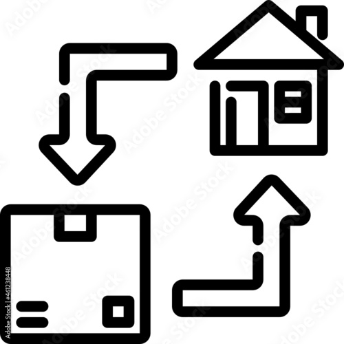 delivery line icon