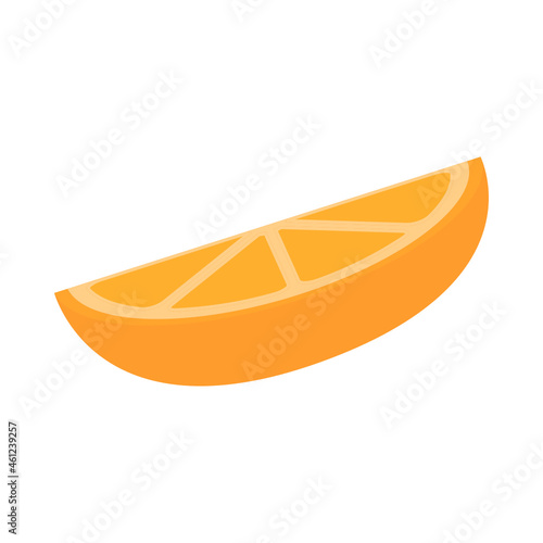 Orange fruit slice flat icon
