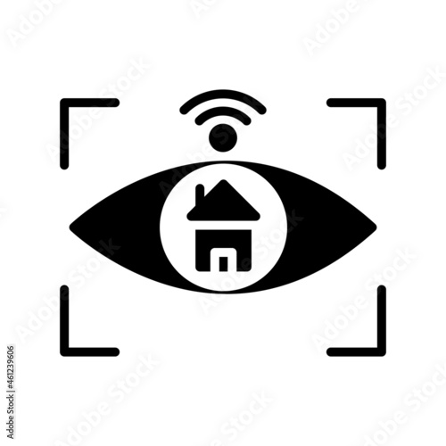 Foto Eye Glyph Vector Icon Design