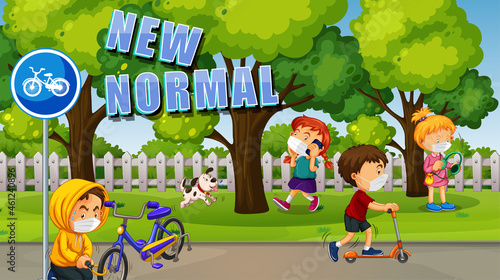 New Normal with children at the park