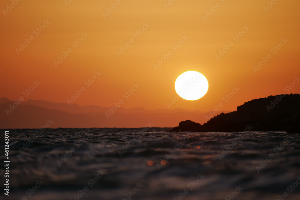 Sunset in Red sea, Egypt Sunset in Red sea, Egypt