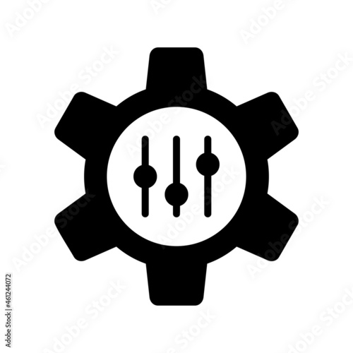 Control Glyph Vector Icon Design