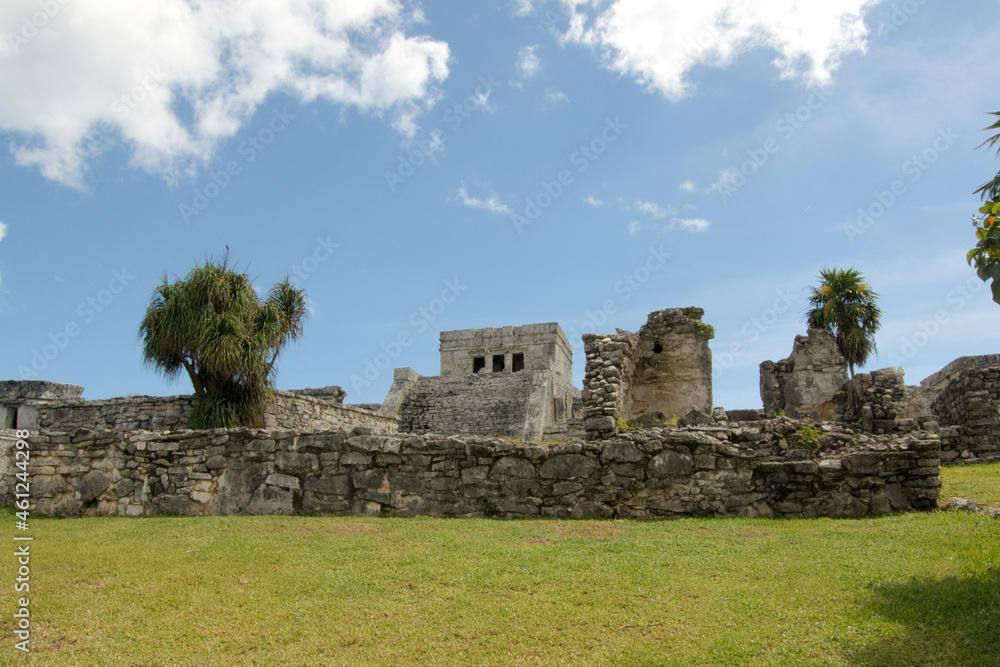 Pyramid El Castillo at Tulum, Mexico