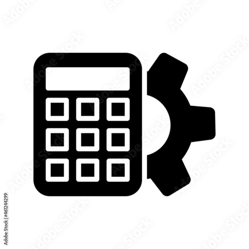  Calculator Glyph Vector Icon Design