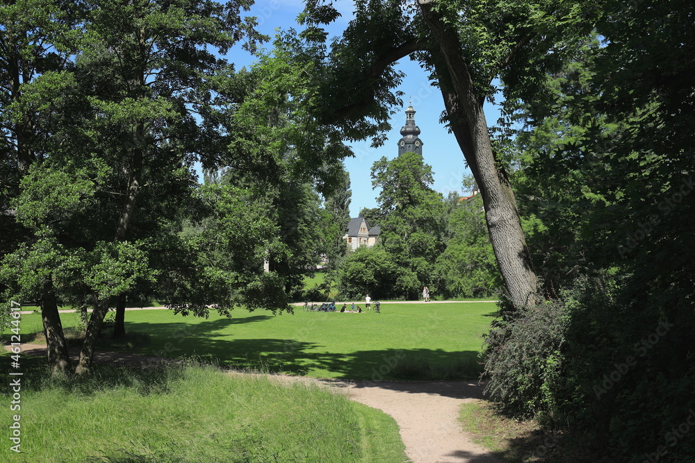 Weimar, Park an der Ilm und Stadtschloss