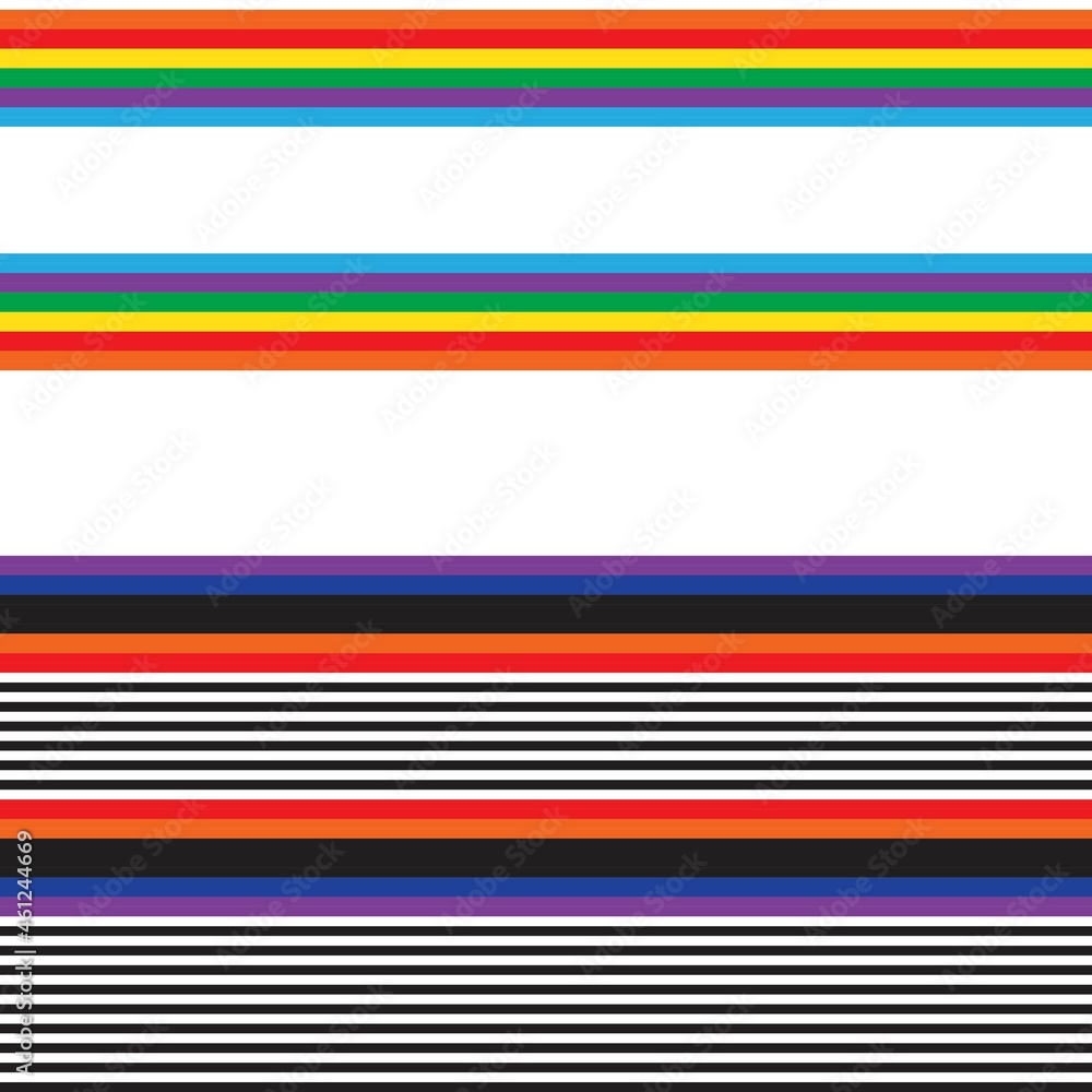 Double Rainbow Striped seamless pattern design Double Rainbow Striped seamless pattern design